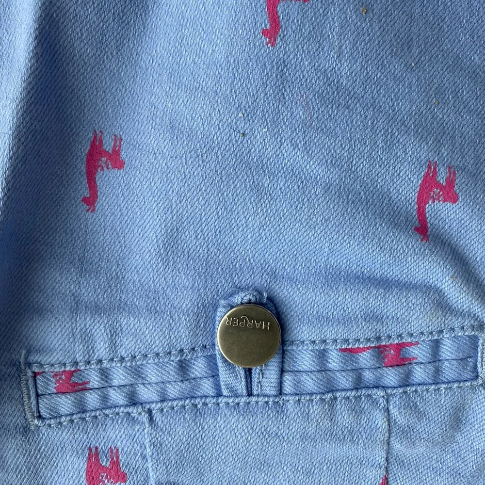 Harper cotton blend llama print shorts - Picture 4 of 5